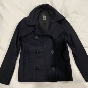Gap Pea Coat - Navy Blue XS - Lightly Worn
